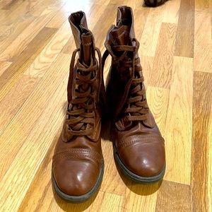 Brown Combat Boots